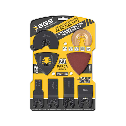 SGS1880 MULTI-TOOLS KESİCİ VE RASPALAMA AKSESUAR SETİ 27 PARÇA